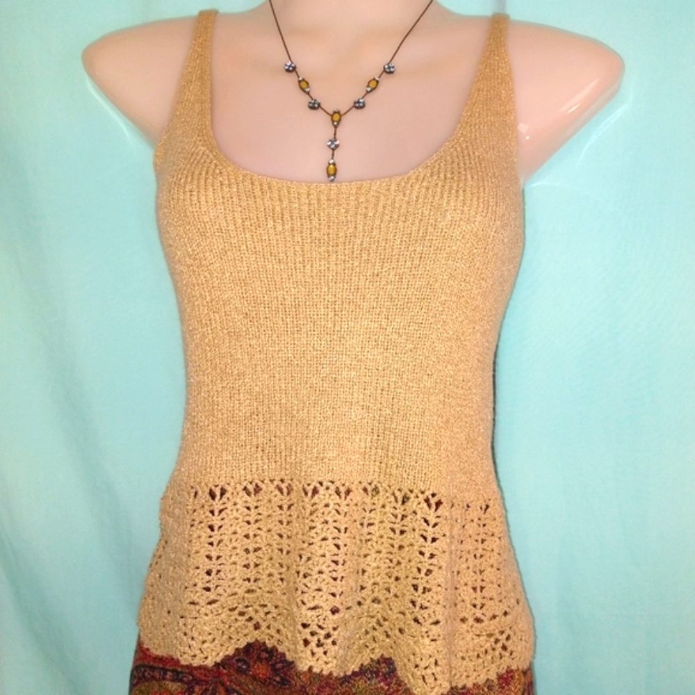 FISH sweater camisole tan neutral